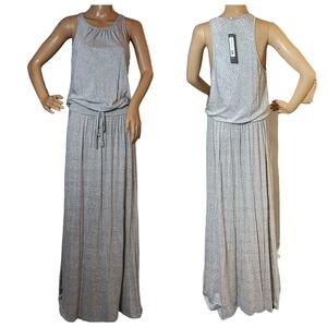 NWT Michael Stars scoop neck tank dress.  Soft stretchy jersey. Size large. Grey